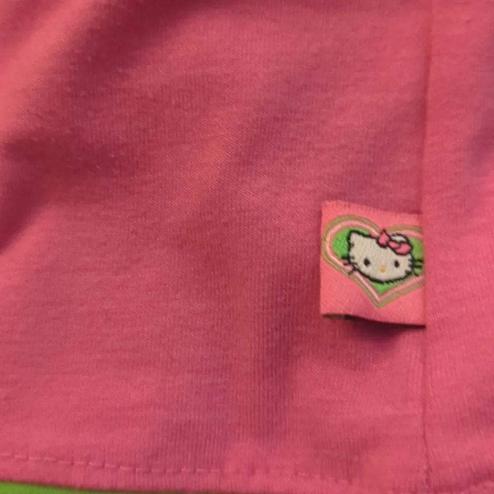 Sanrio Hello‎ Kitty girls vintage Y2K pink embroidered shirt size 5 kawaii